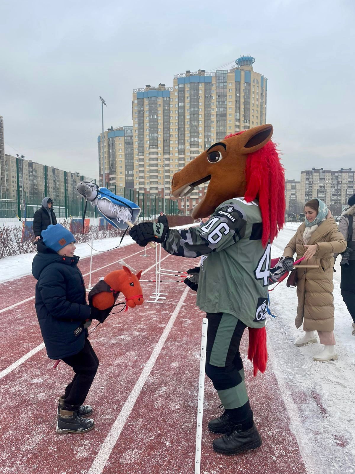 Хоббихорсинг в москве. Хоккеист Санкт Петербург. Спорт с игрушечными лошадками. Лошадиный хоккей. Хоббихорсинг.